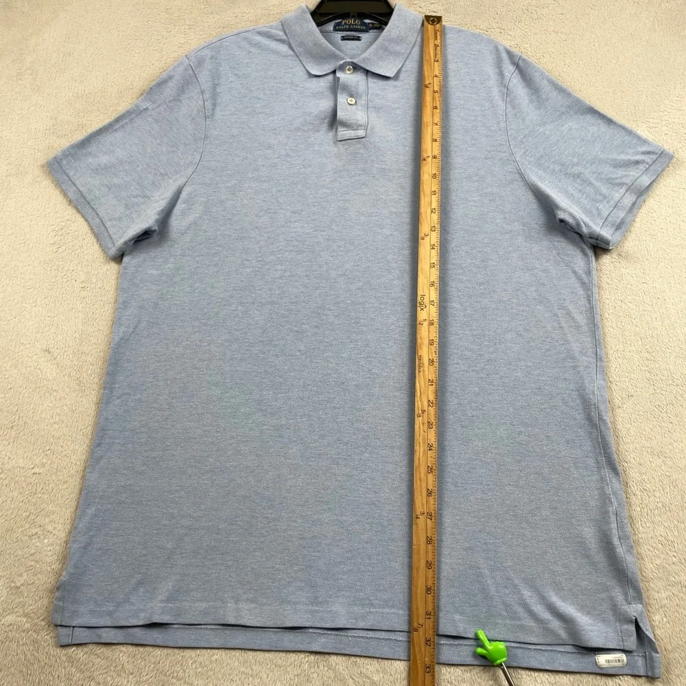 Polo Ralph Lauren Shirt Mens XL Blue Black Pony Classic Fit Short Sleeve Office